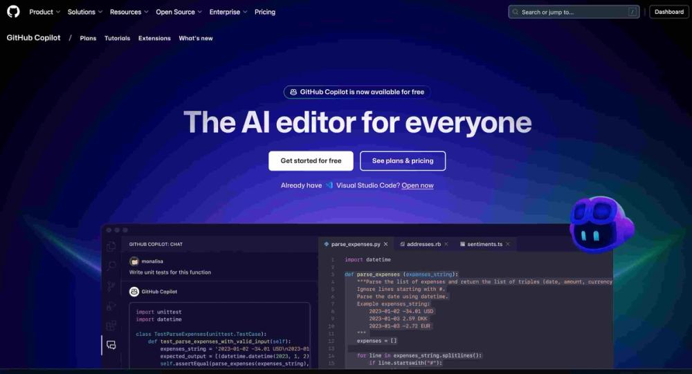 GitHub Copilot ai -aihelper-tools