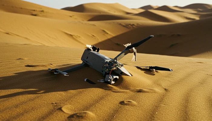 drone DJI que caiu no deserto do sahara