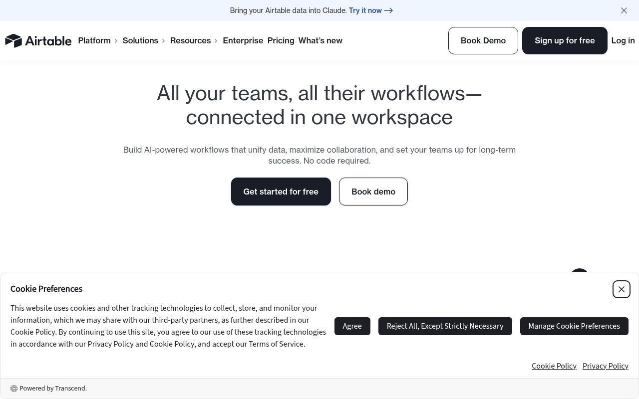Airtable screenshot