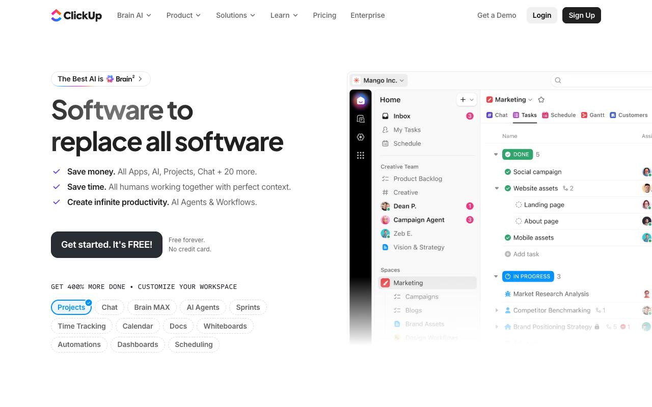 ClickUp screenshot
