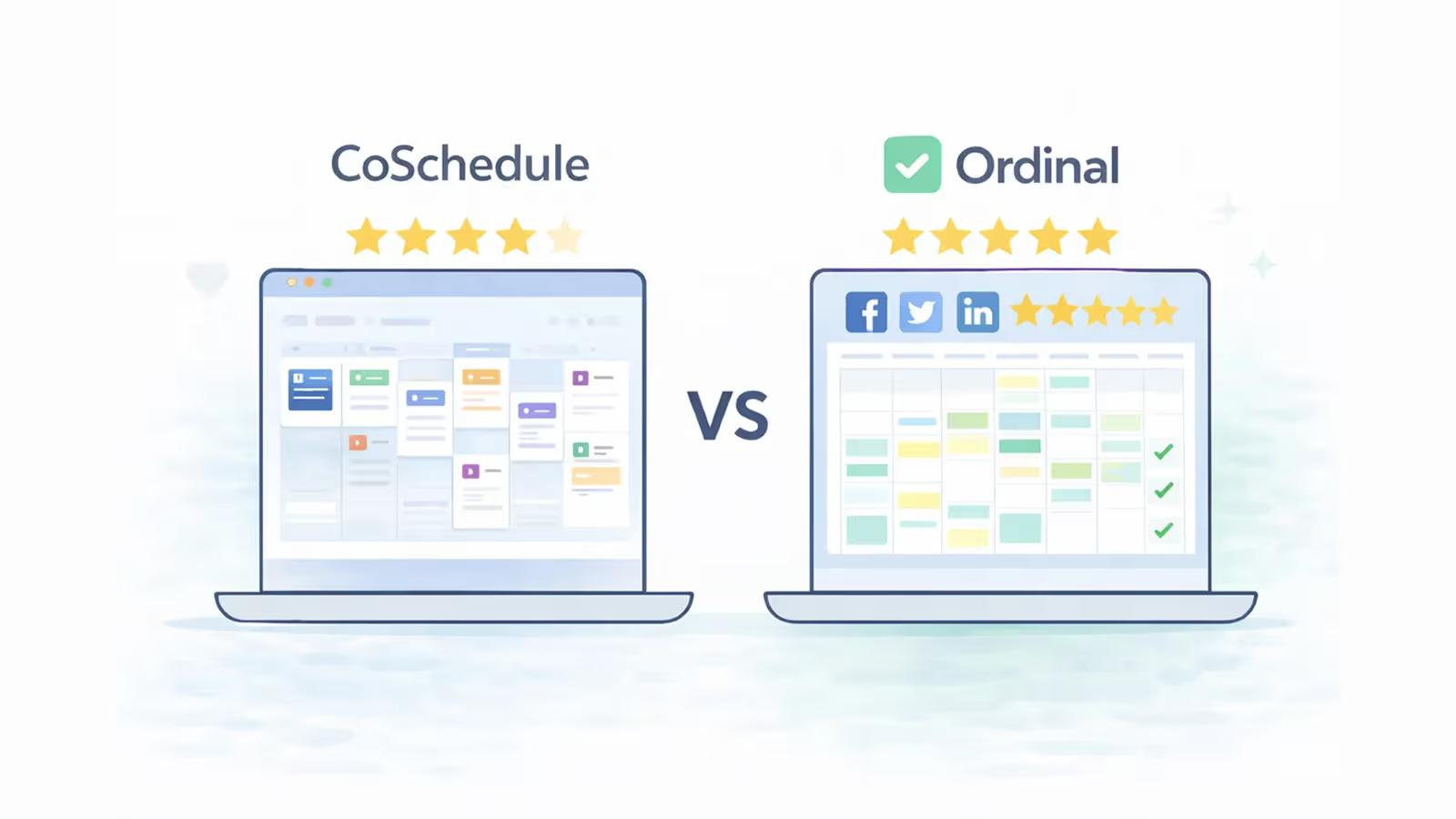 CoSchedule vs Ordinal: Which Social Media Tool is Better? (December 2025)
