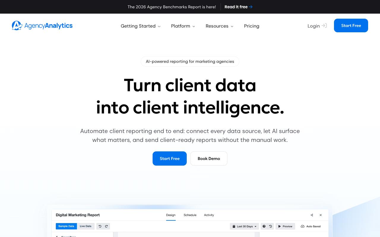 AgencyAnalytics screenshot