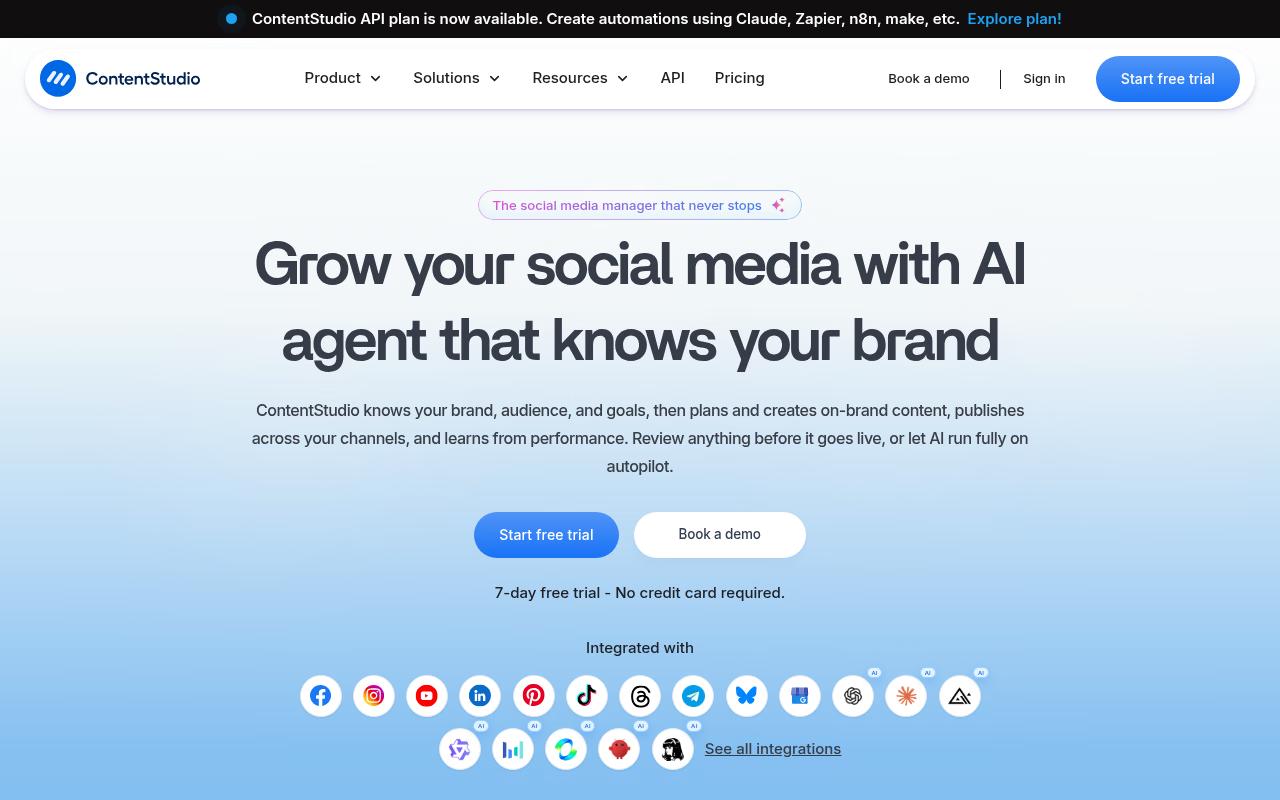 ContentStudio screenshot