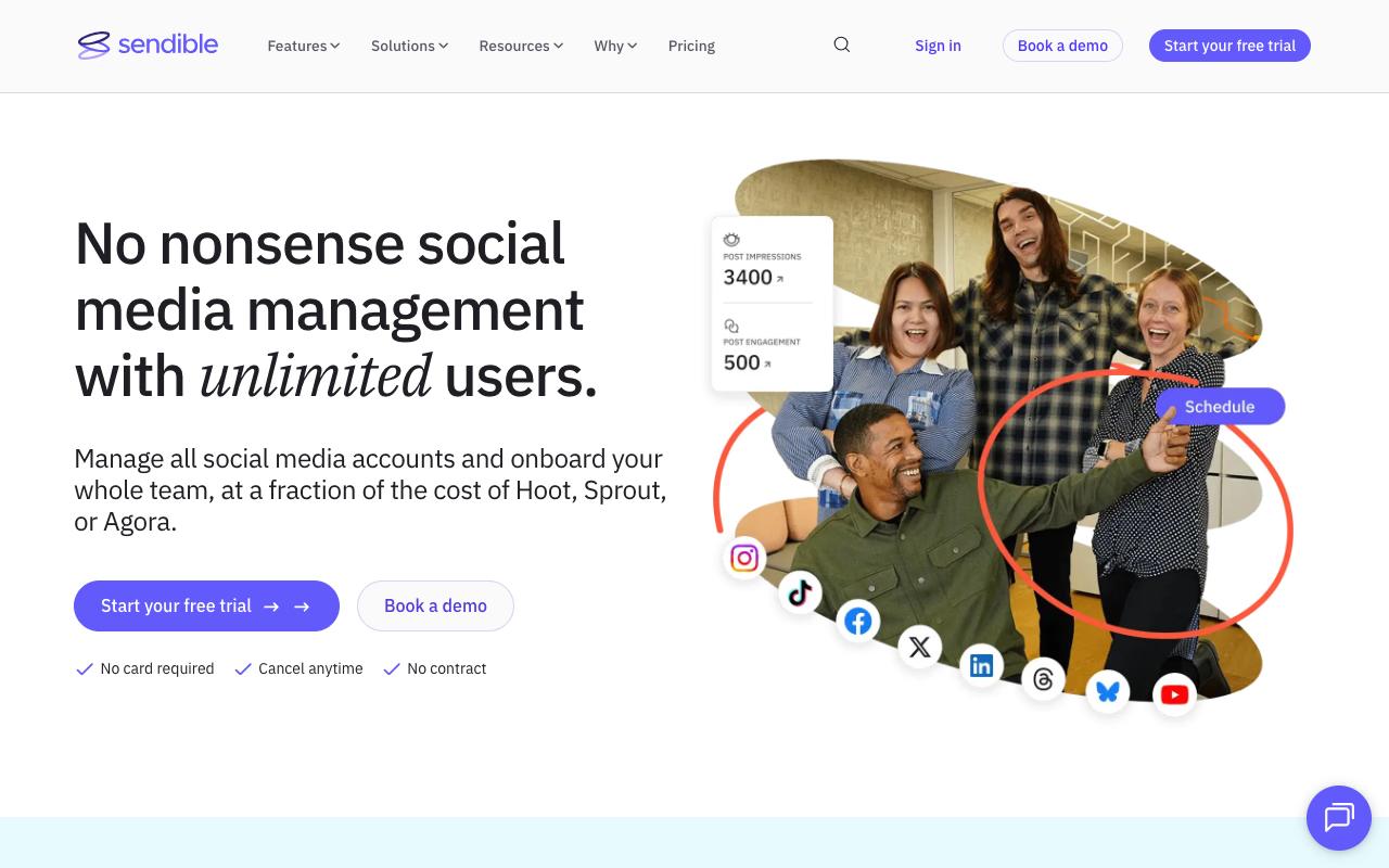 Sendible screenshot