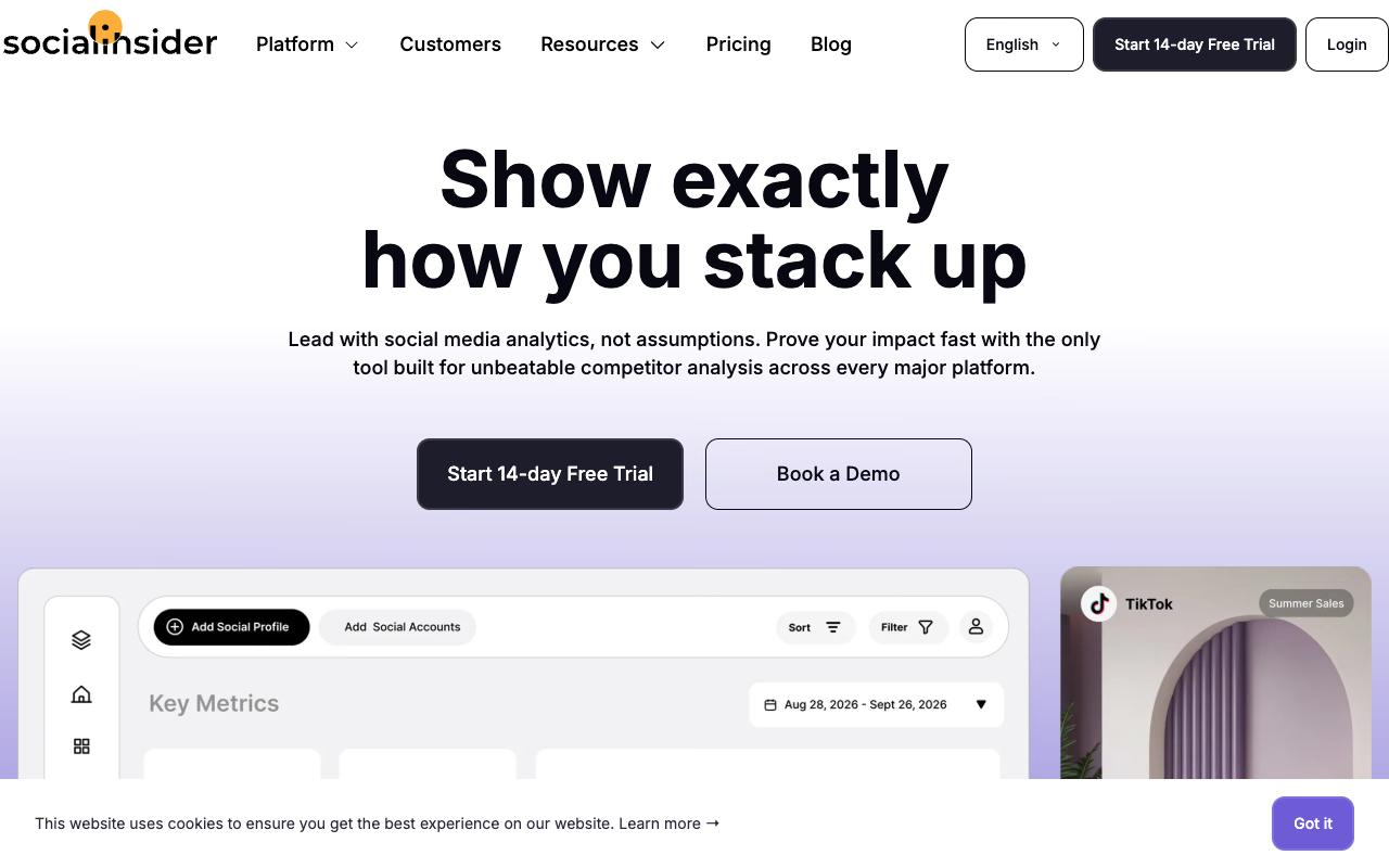 Socialinsider screenshot