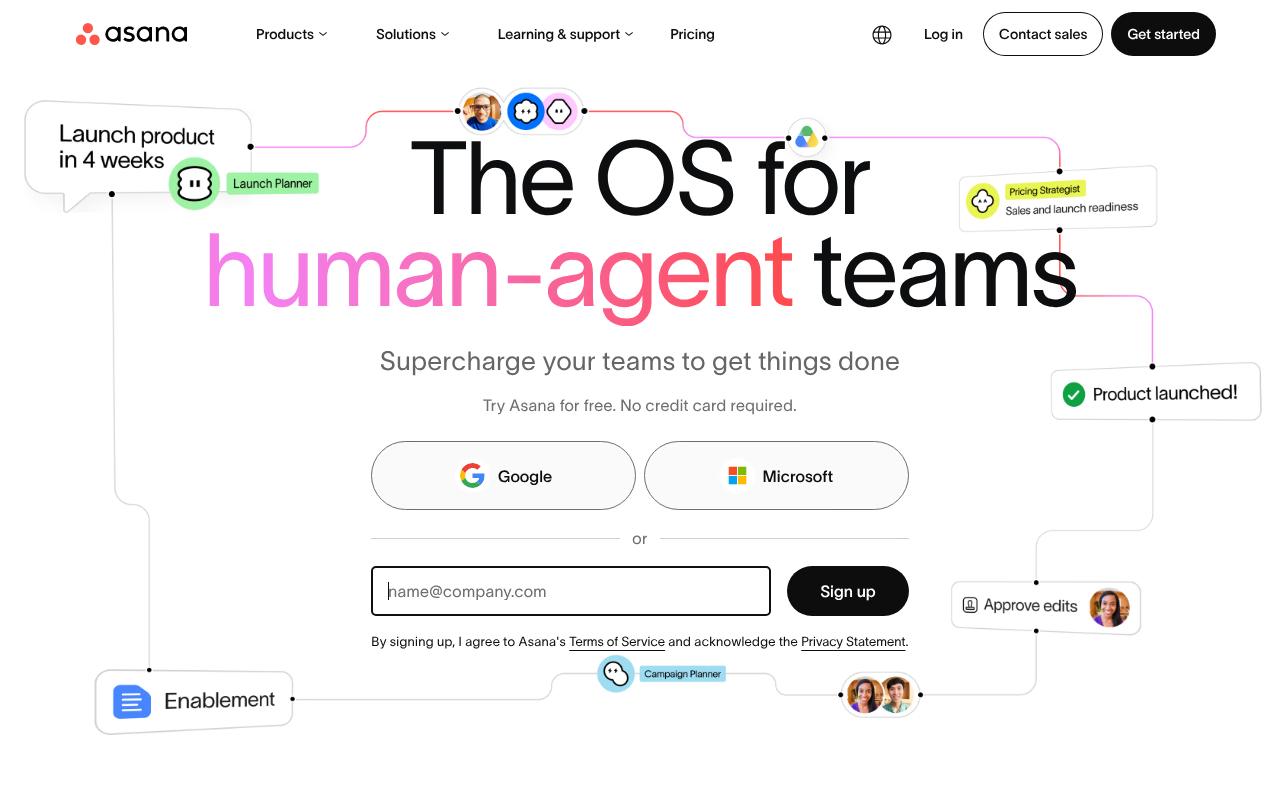 Asana screenshot