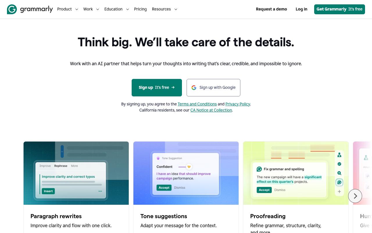 Grammarly screenshot