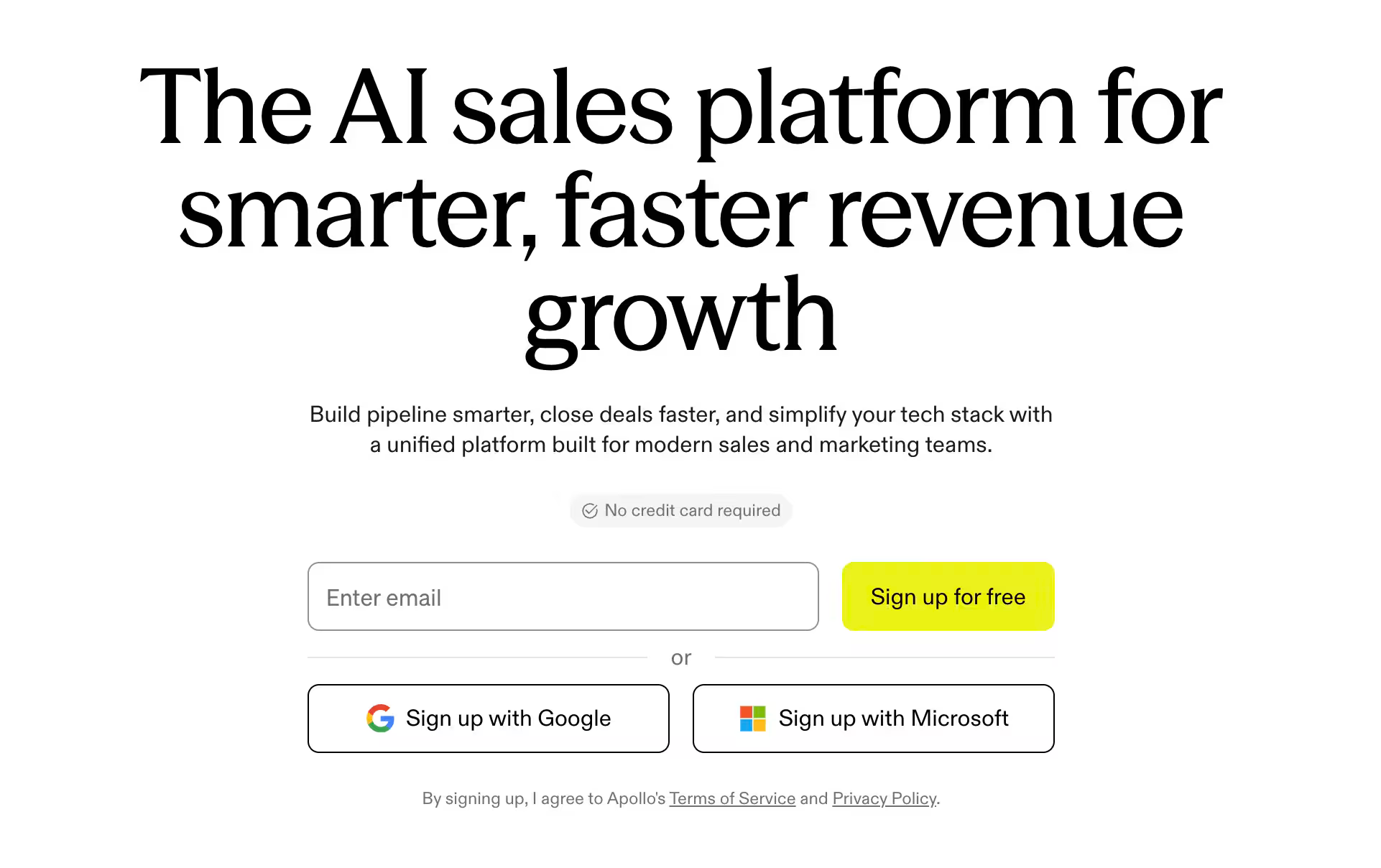 apollo homepage