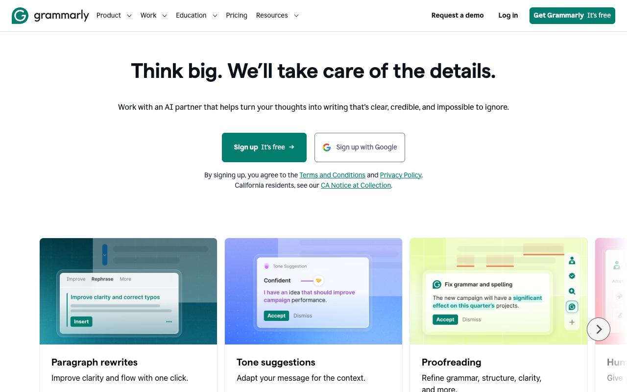 Grammarly screenshot