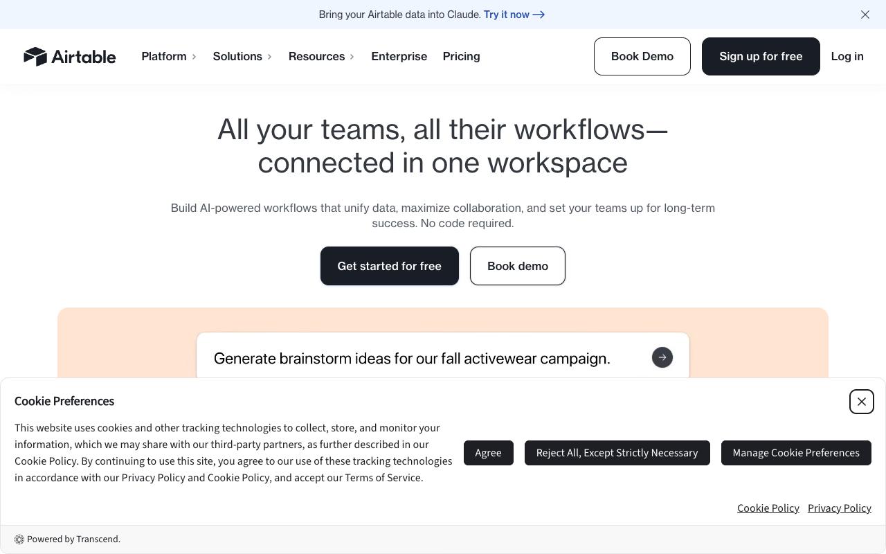 Airtable screenshot