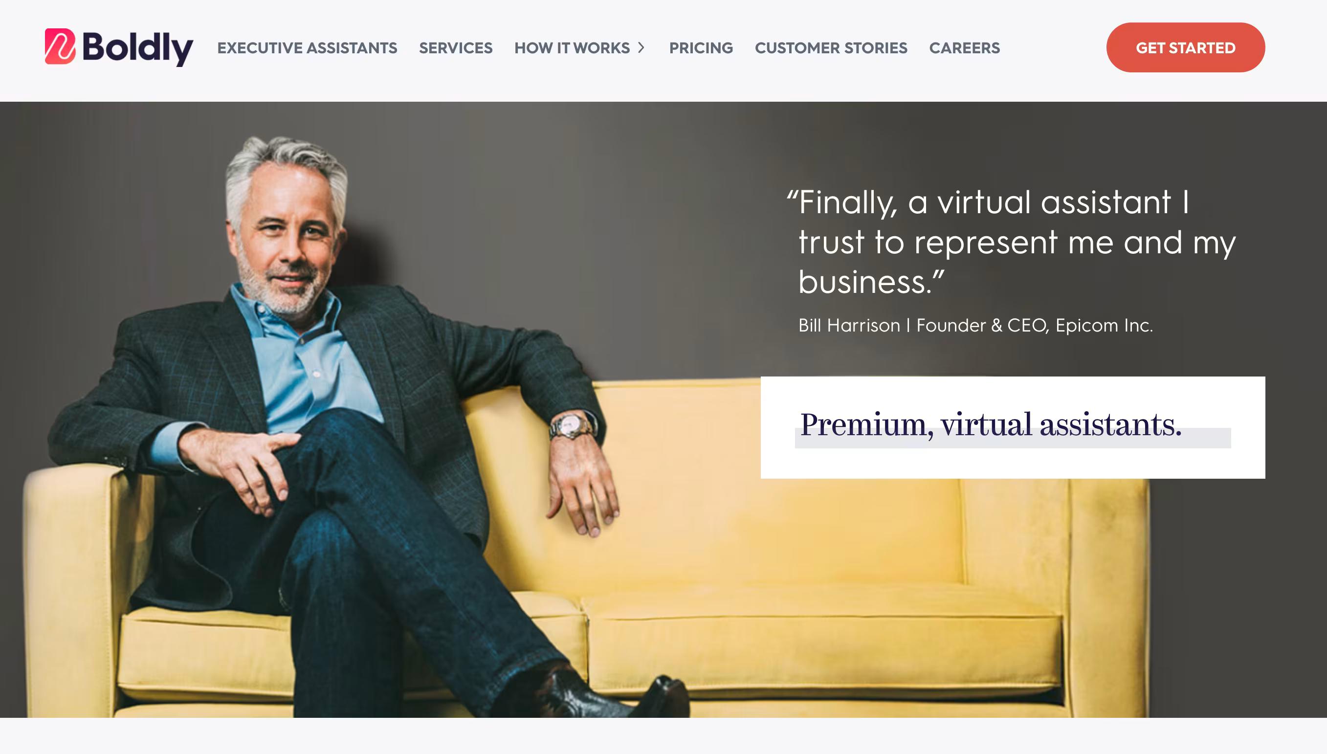 boldly homepage