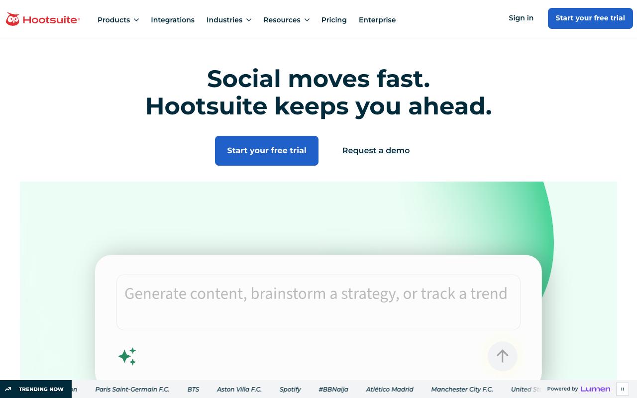 Hootsuite screenshot