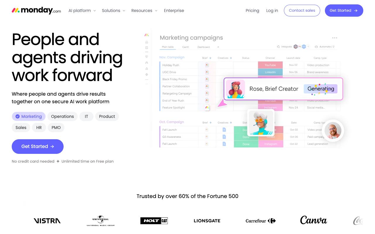 Monday.com screenshot