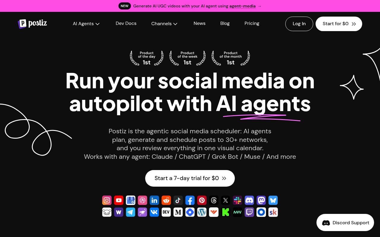 Postiz screenshot