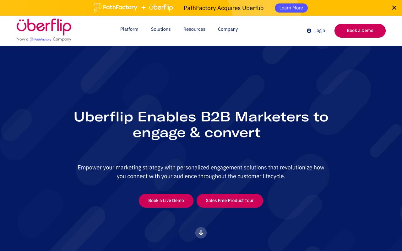 Uberflip screenshot