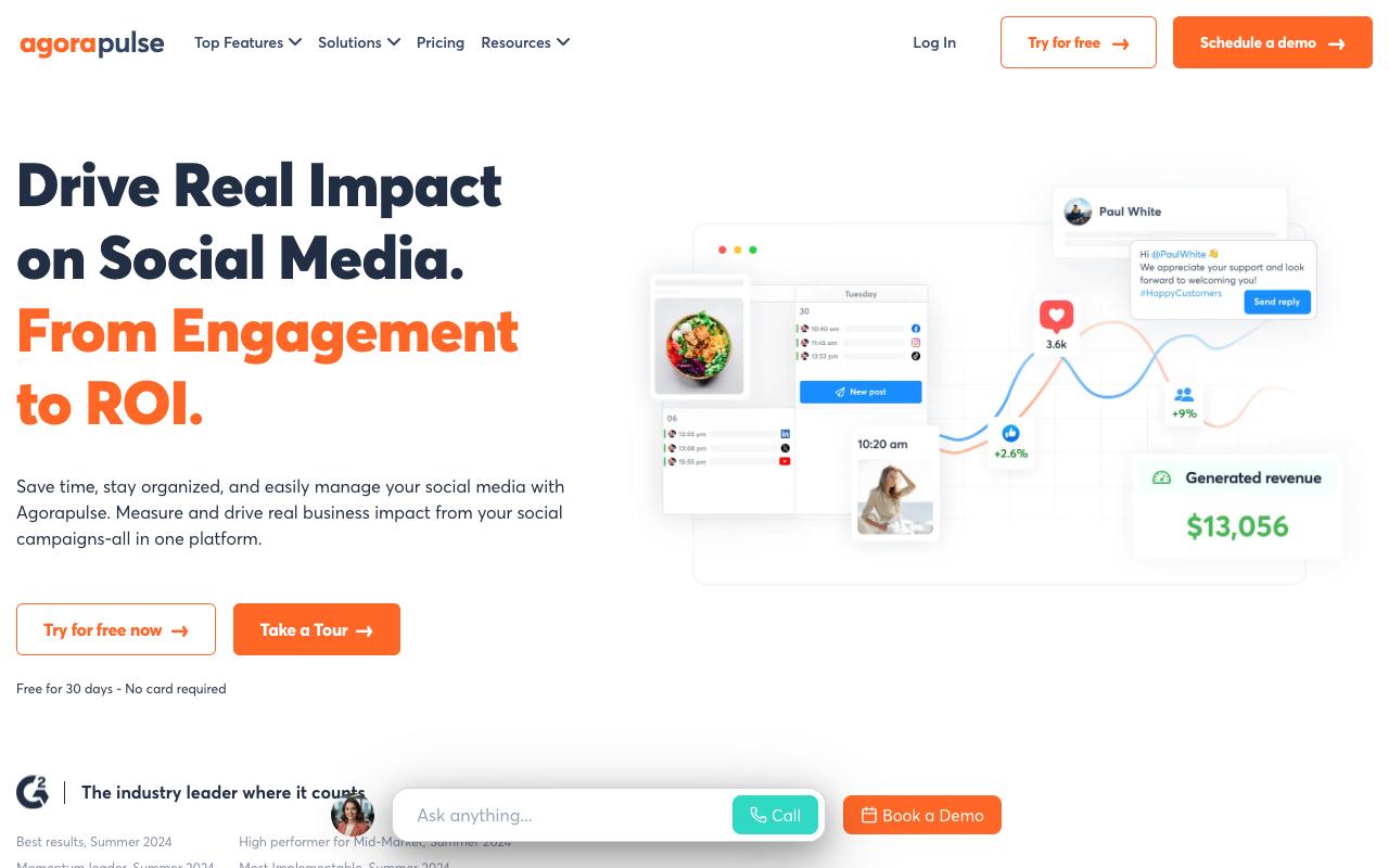 Agorapulse screenshot