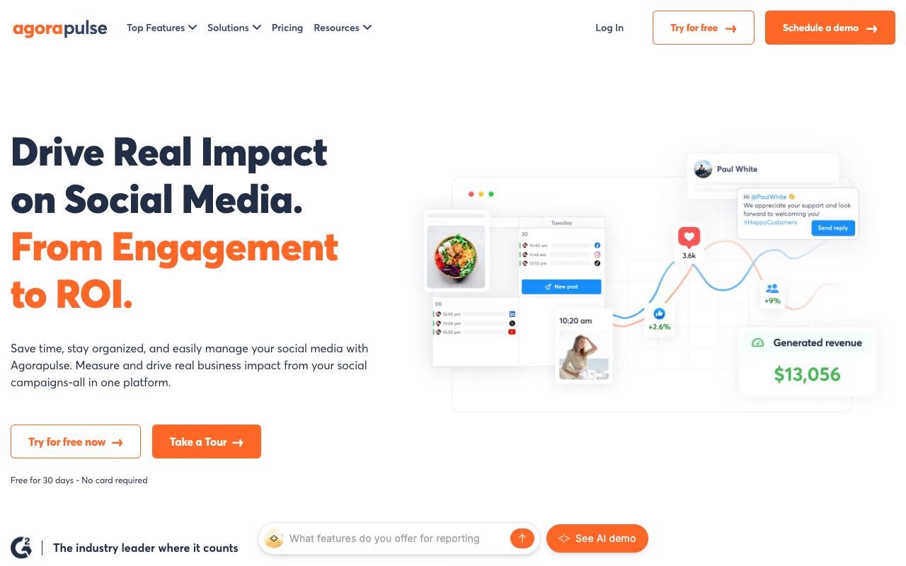 Agorapulse screenshot