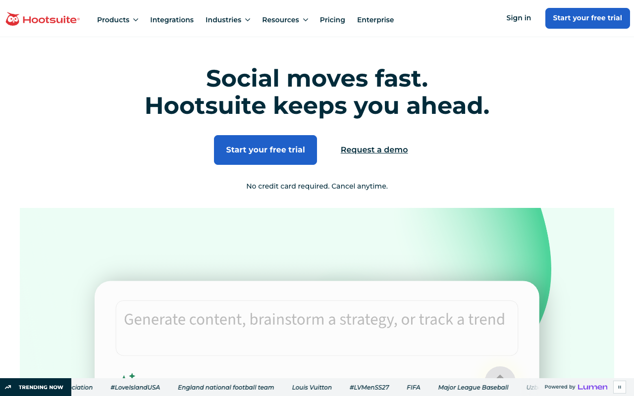 Hootsuite screenshot