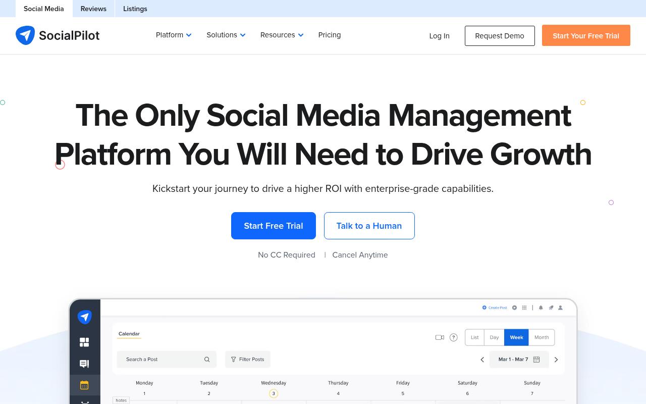 SocialPilot screenshot