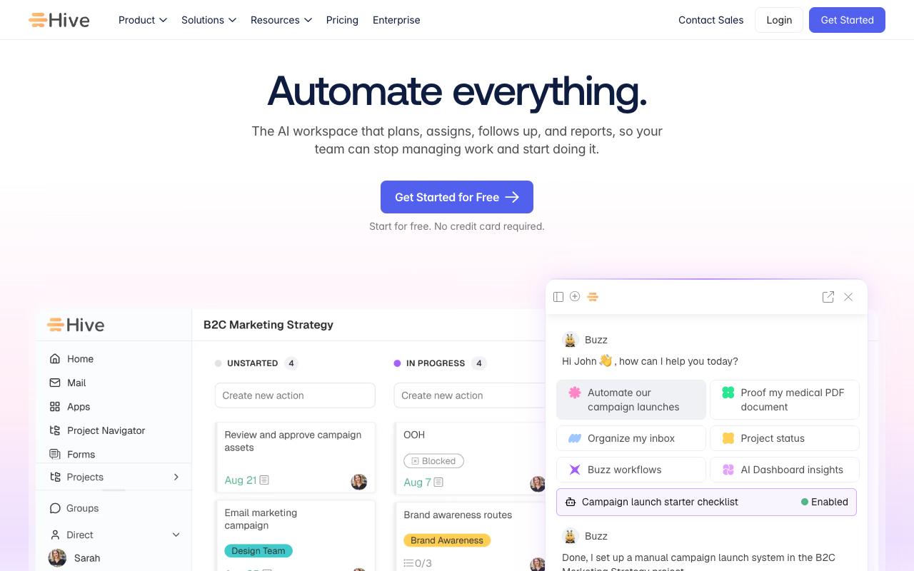 Hive screenshot