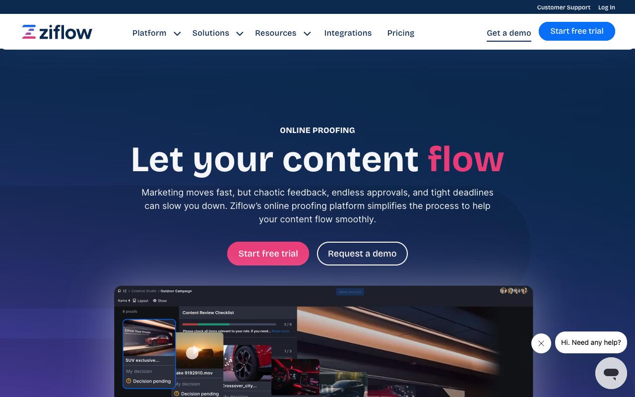 Ziflow screenshot