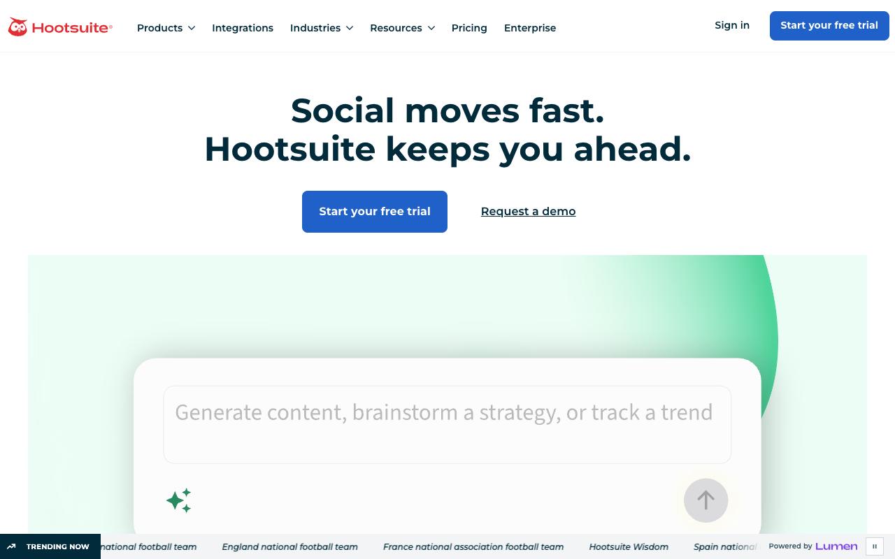 Hootsuite screenshot