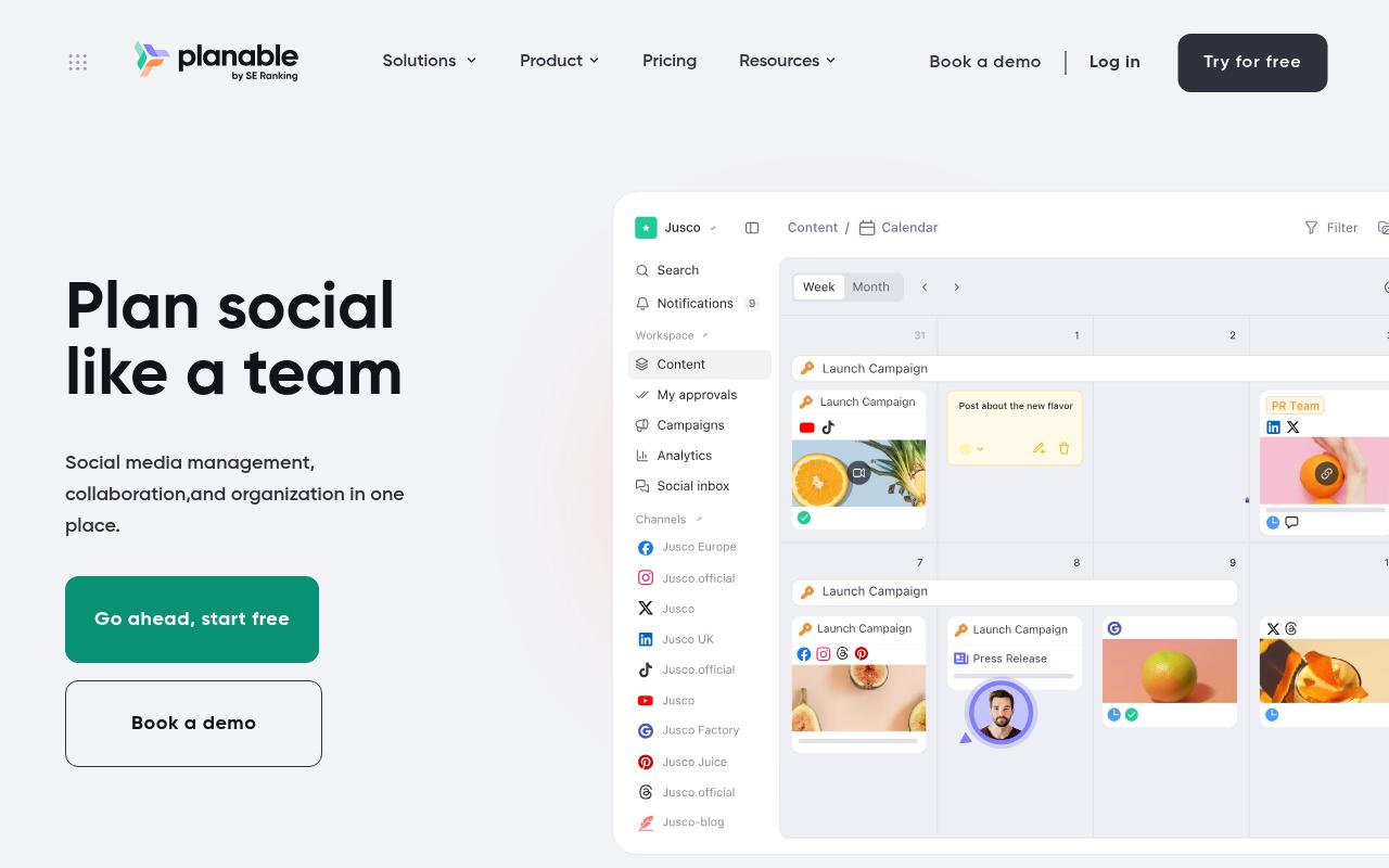 Planable screenshot