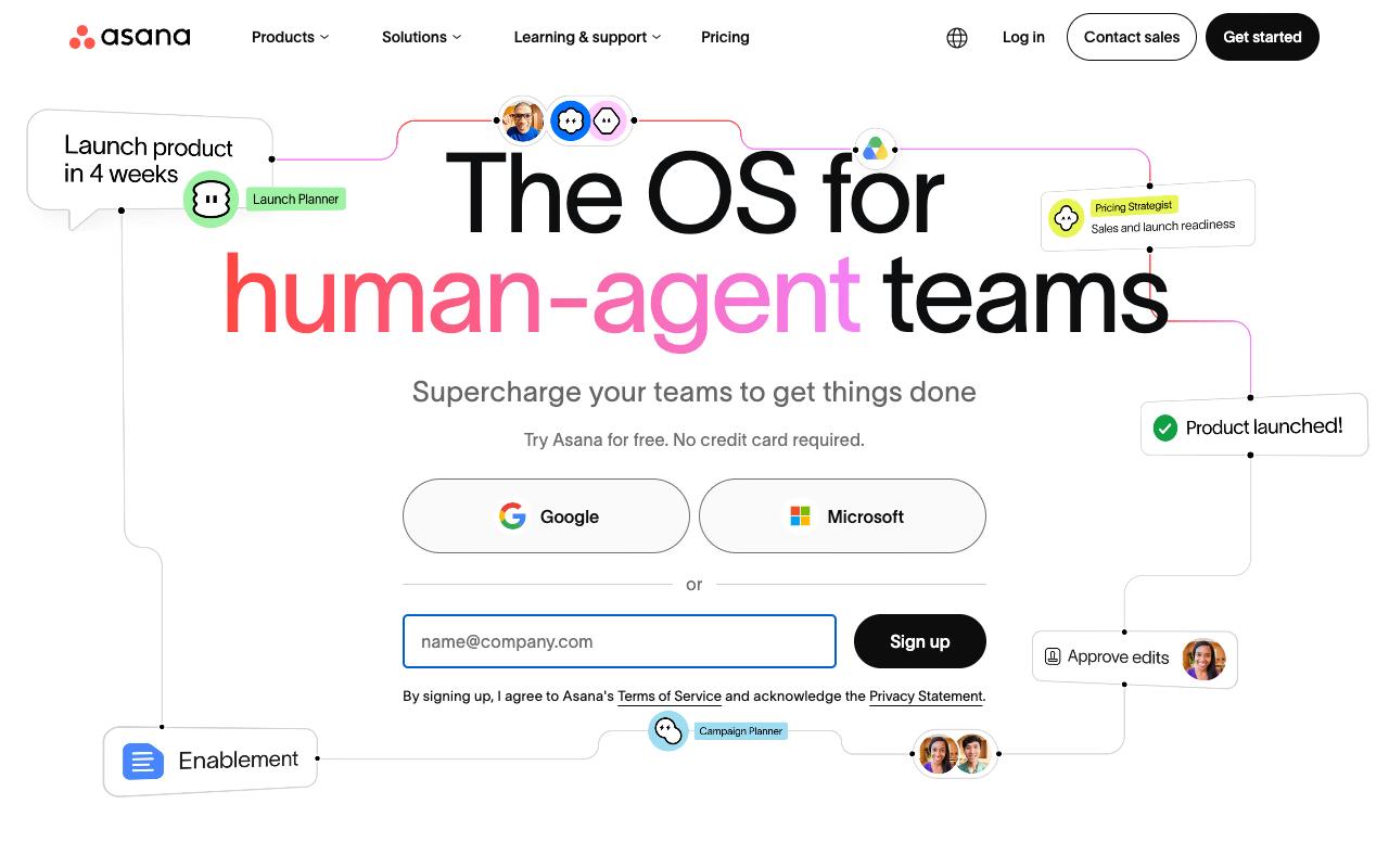 Asana screenshot