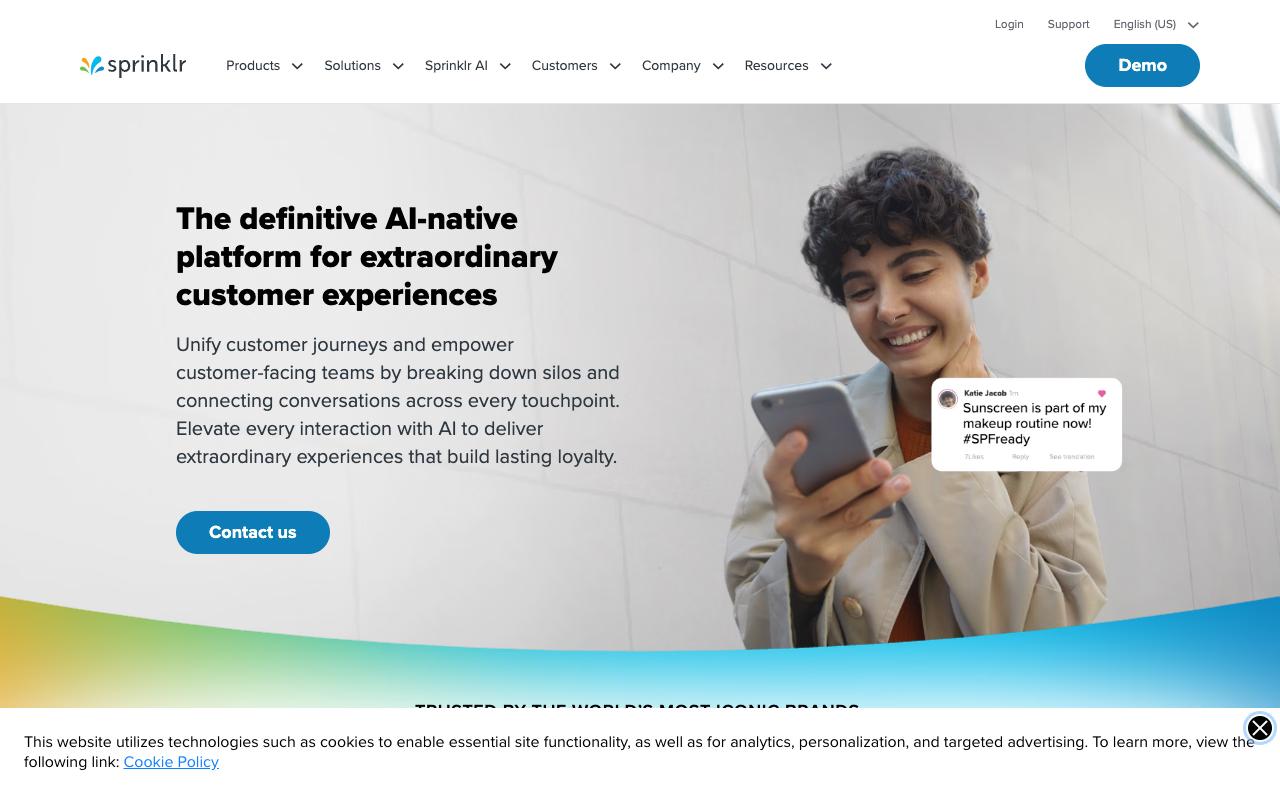 Sprinklr screenshot