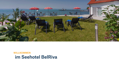 Situated between the water and vineyards, amidst the gentle landscape of the northern Lake Constance region, lies the Seehotel BelRiva. Those who arrive here leave their everyday worries behind – from the very first moment.
