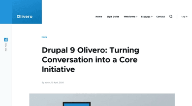 Drupal theme "Olivero"