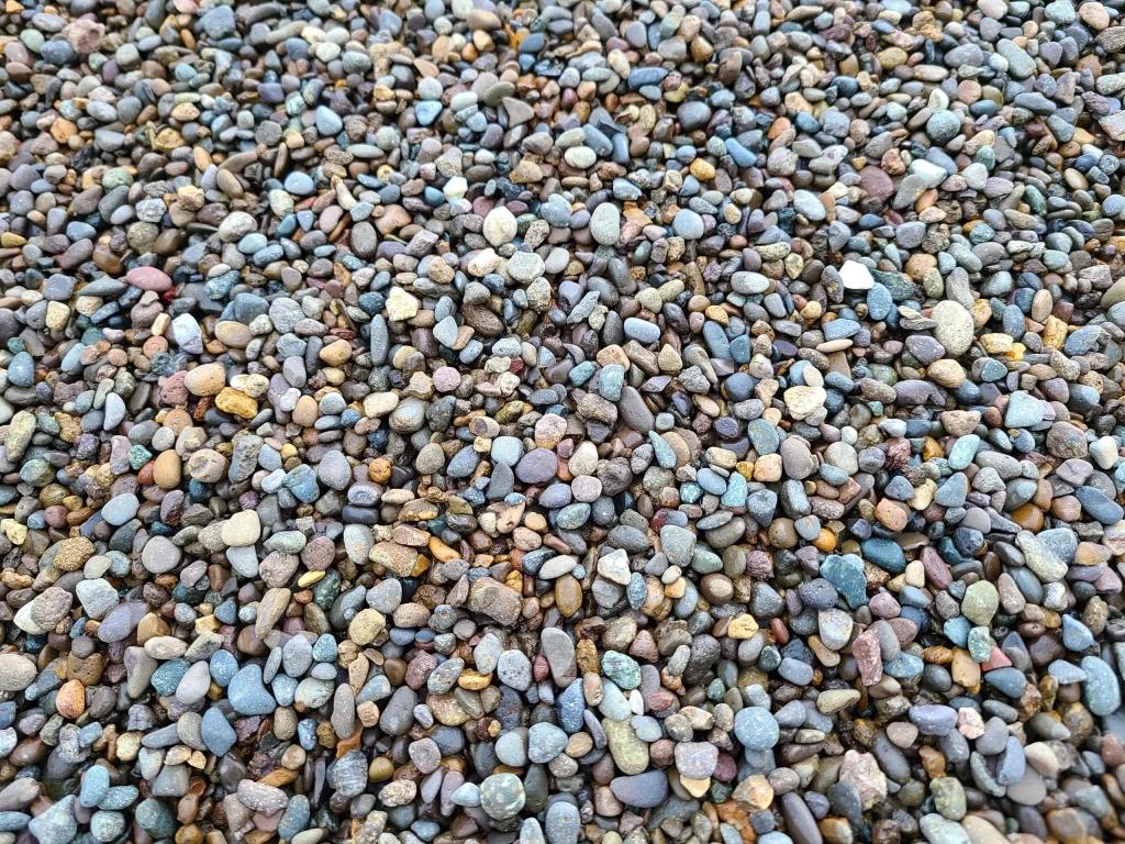 mixed color landscape rocks