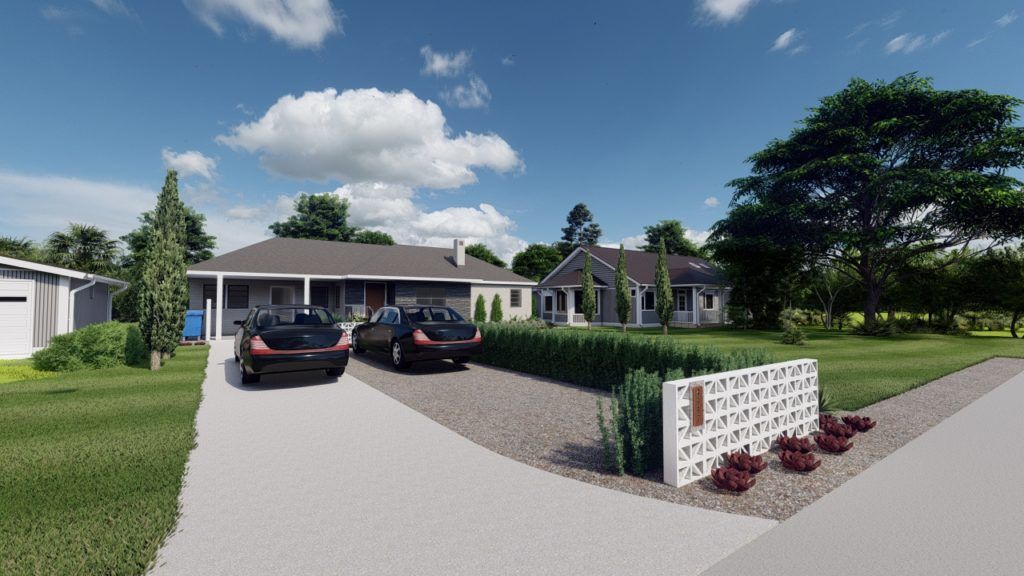 3D render of a landscap design plan