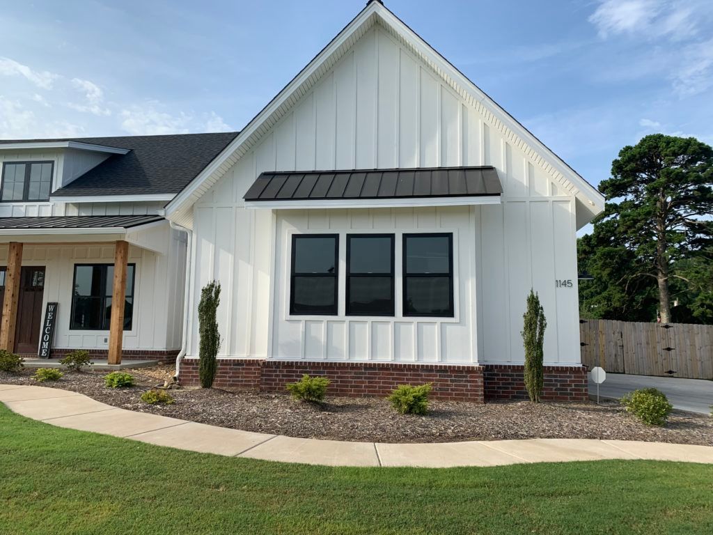 before image of new house with no landscaping