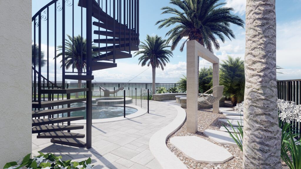Tropical landscaping by Tilly in Florida