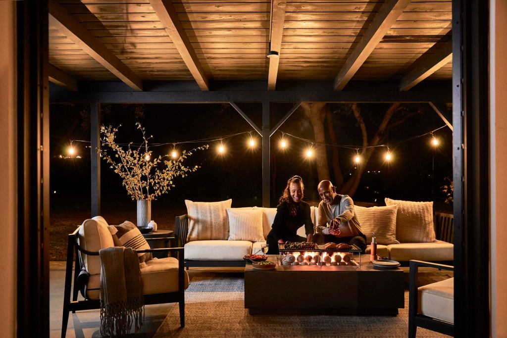 Outdoor Patio in the evening 