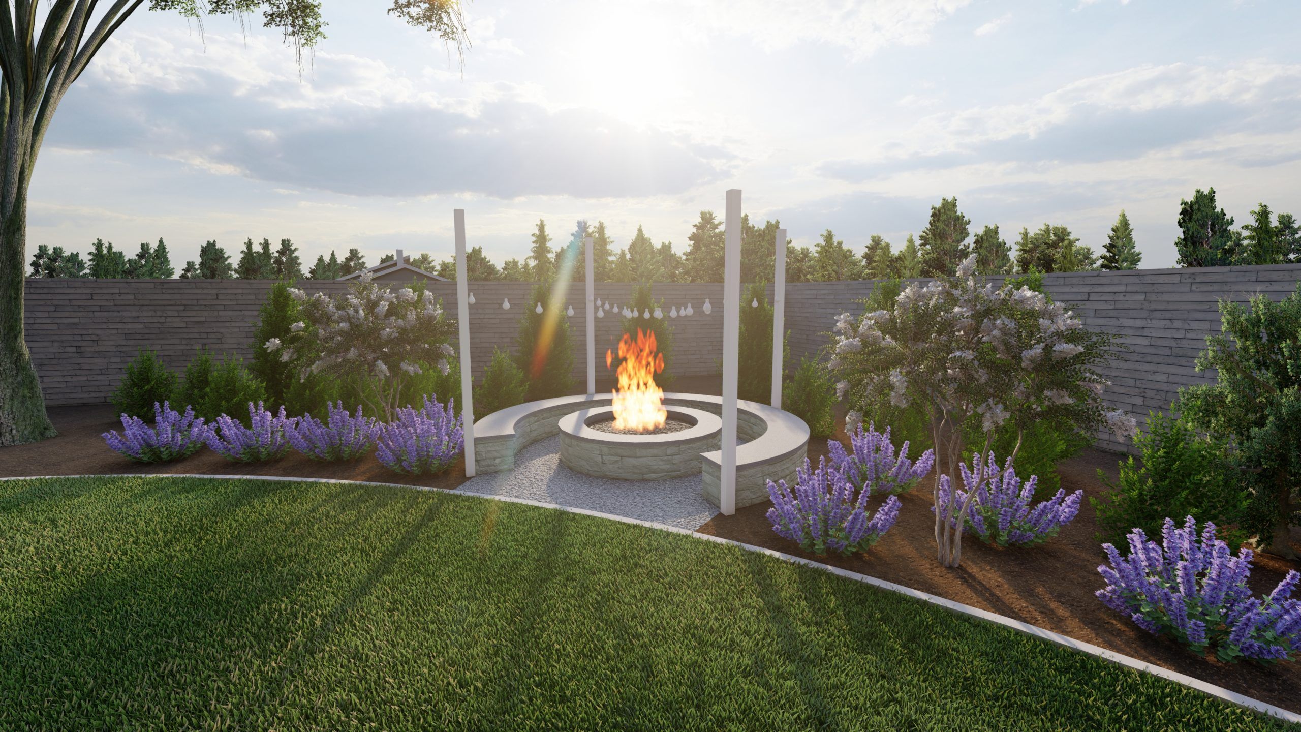 Easy Fire Pit Landscaping Ideas For Your Backyard | Tilly Design