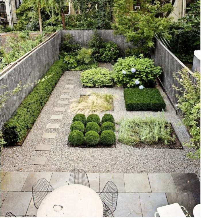 gravel around flower beds