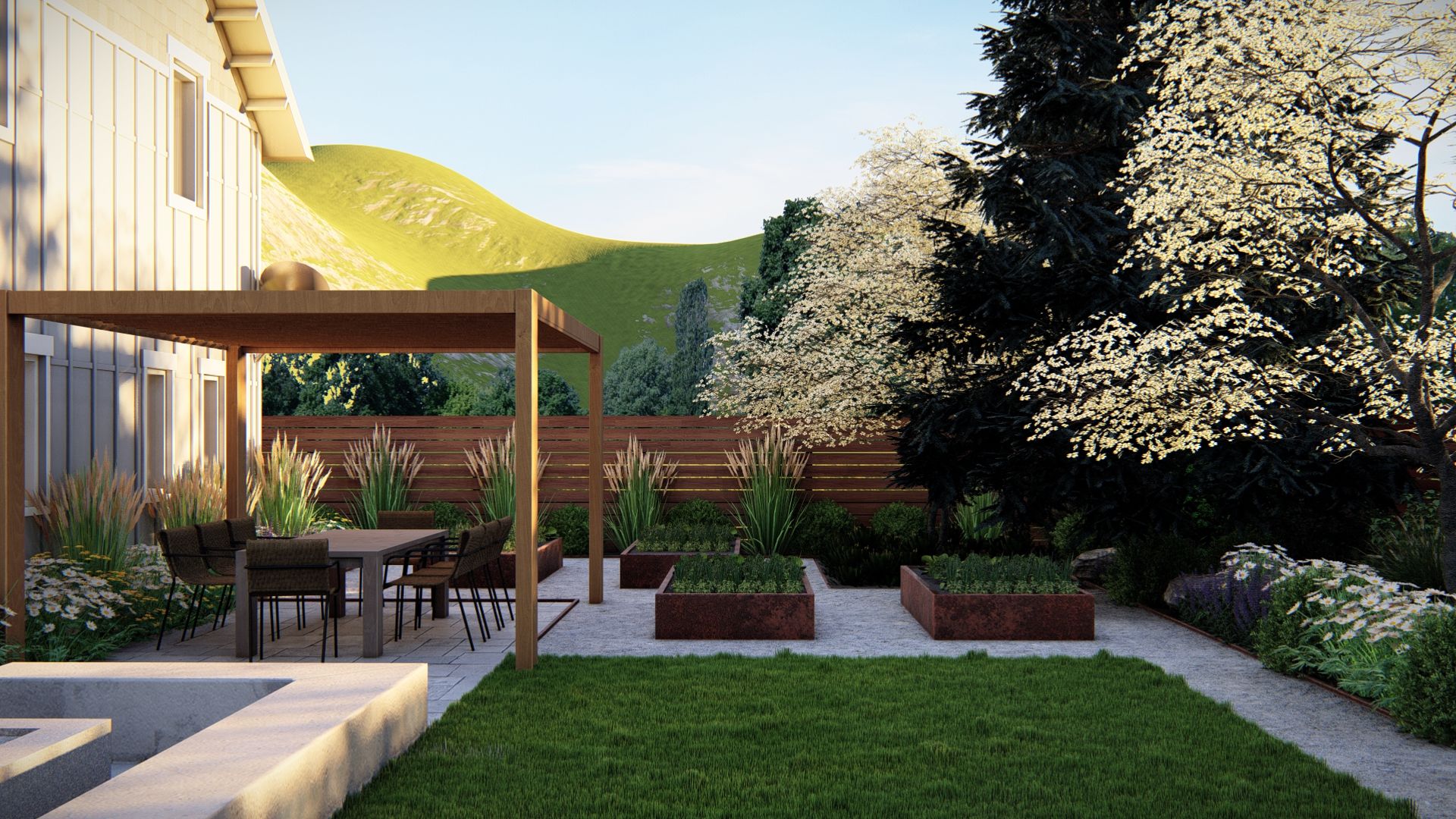 pergola ideas next to the house for shade with a wood pergola roof
