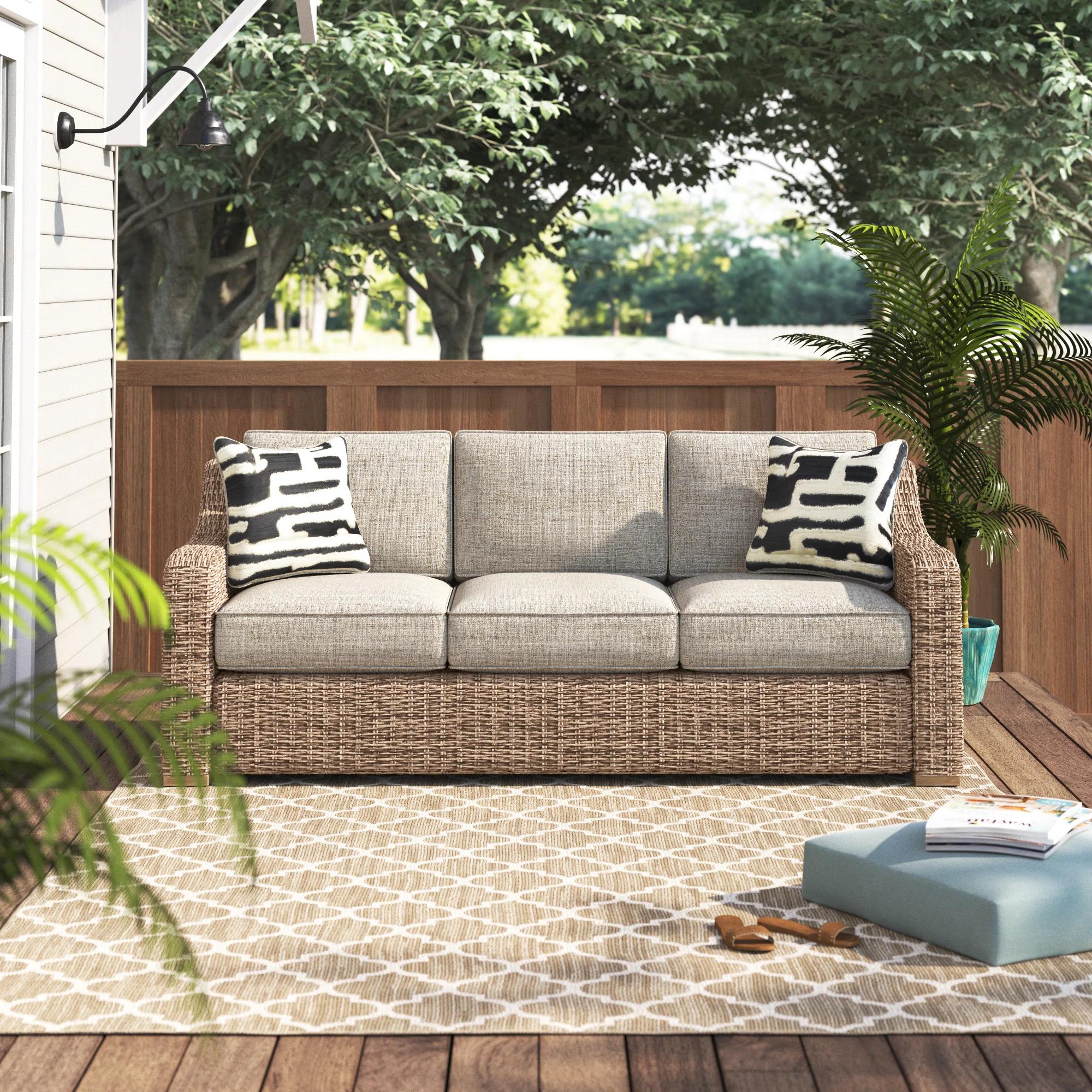 flagstone patio fire pit seating with cushions