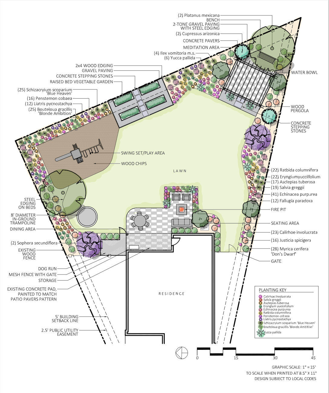 Landscape Design Planting Plan 