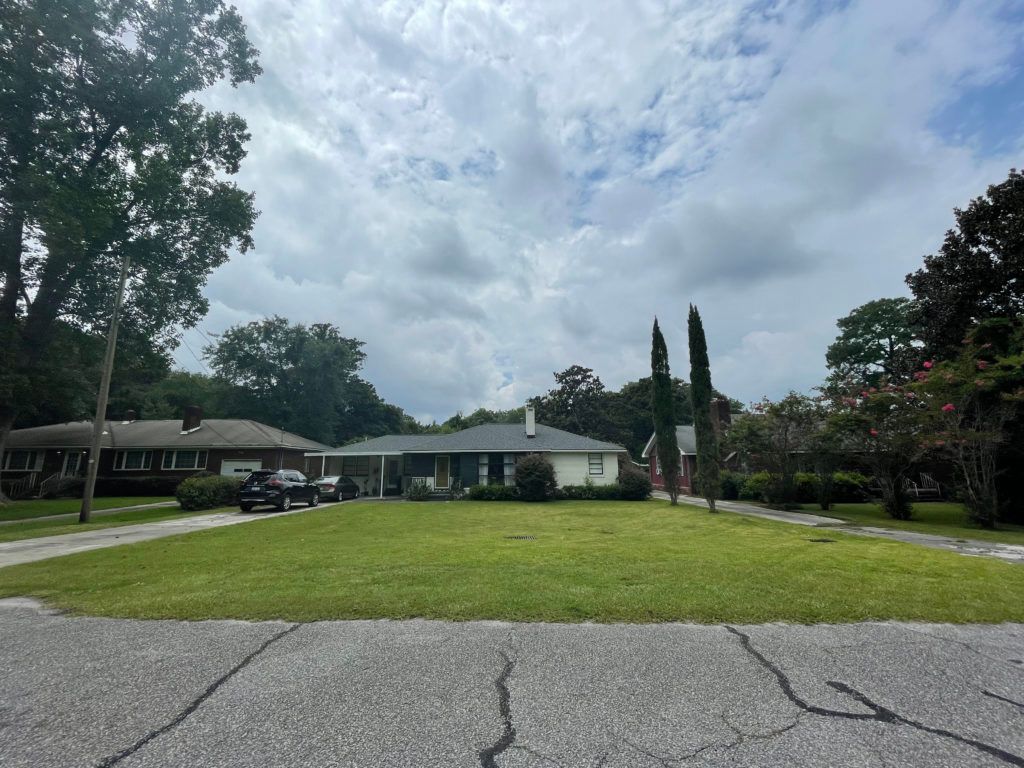 A Mid Century Ranch Home in Charleston Before Landscape Design