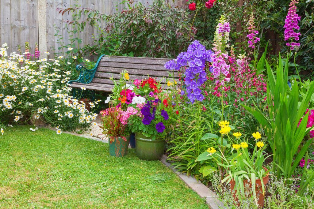 backyard flower garden layout