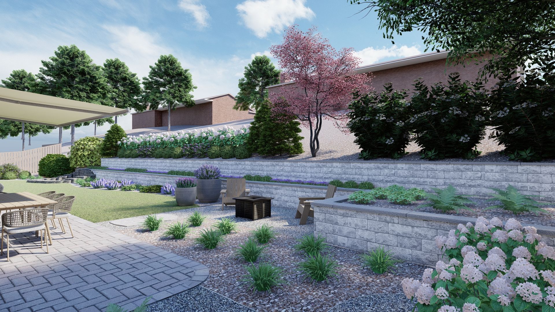 retaining wall ideas, create a backyard garden 