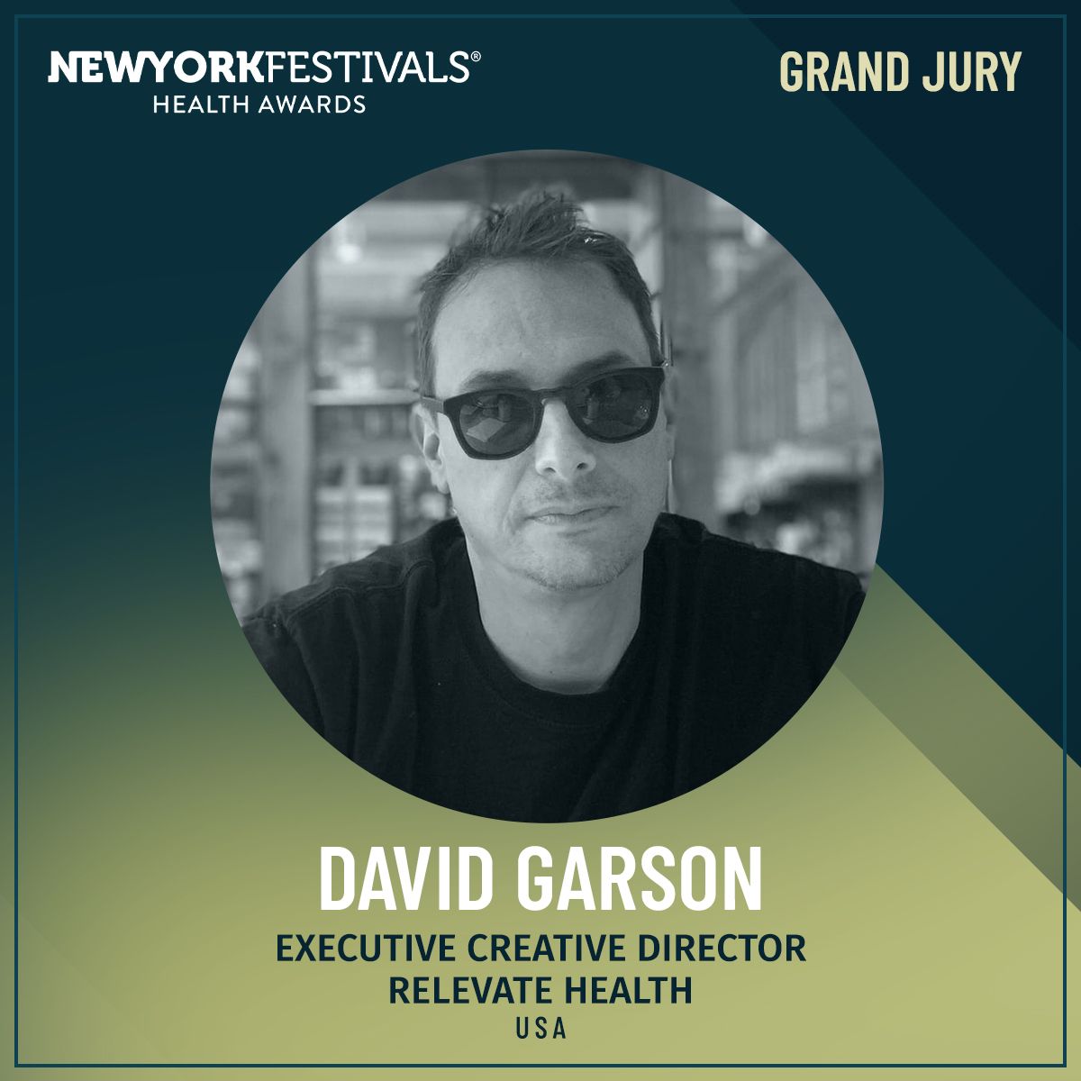 Executive Creative Director Dave Garson Selected for NEWYORKFESTIVALS Health Awards Jury