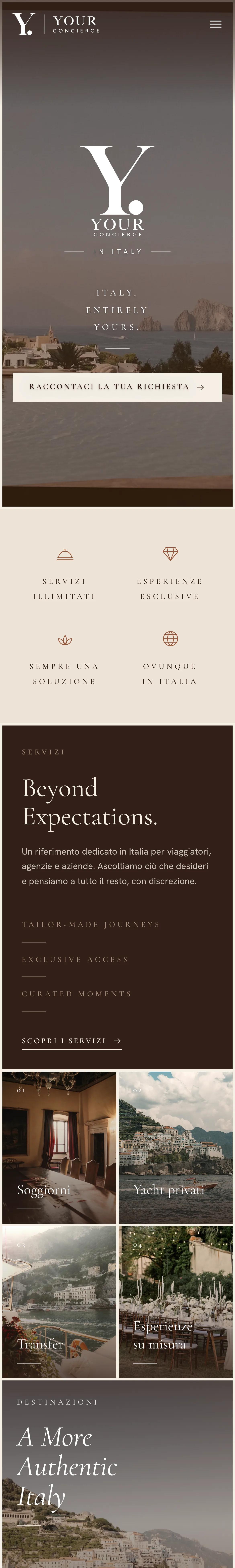 Your Concierge in Italy (Enza & Roberta) su smartphone