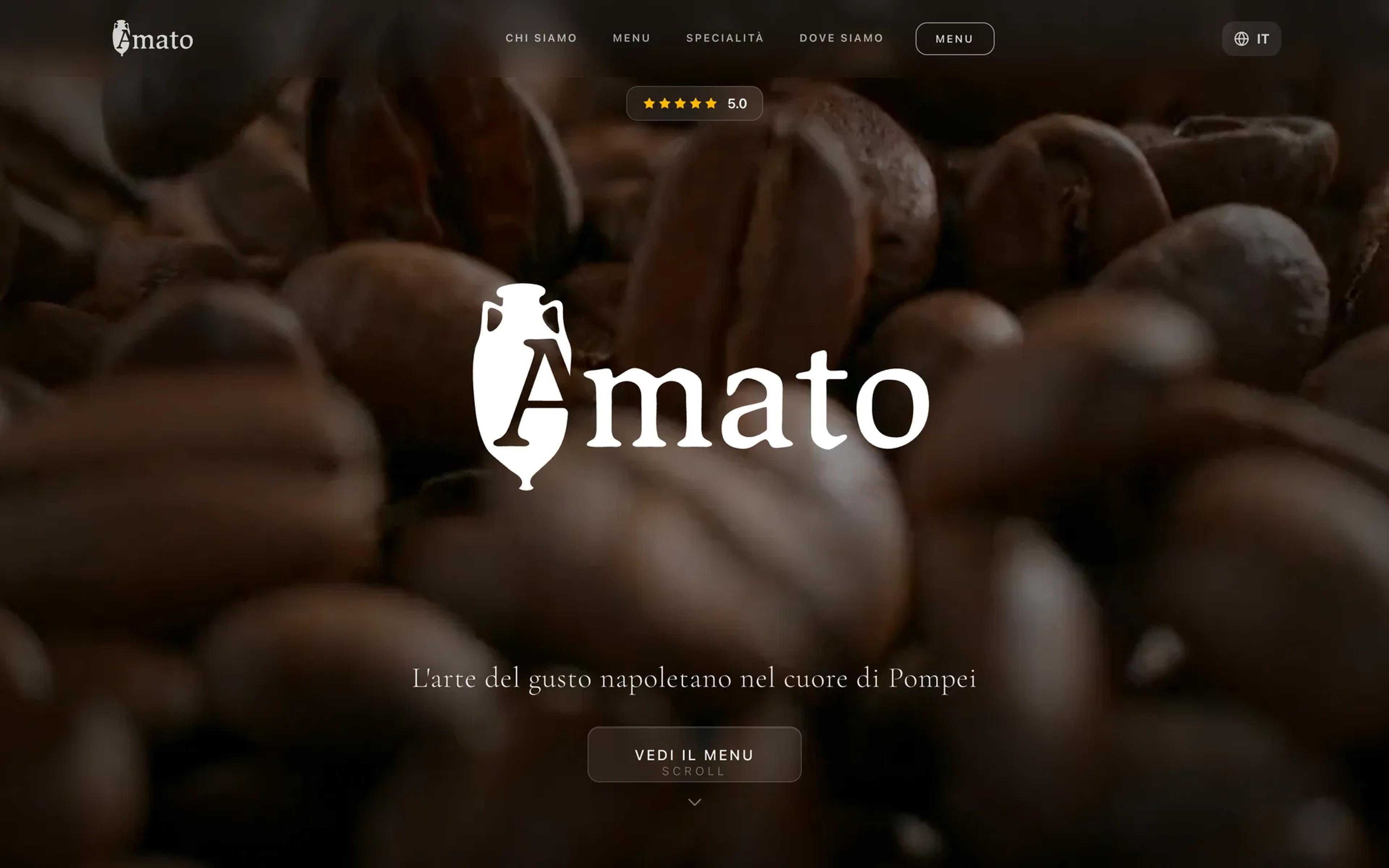 Amato cafe & spritz su desktop