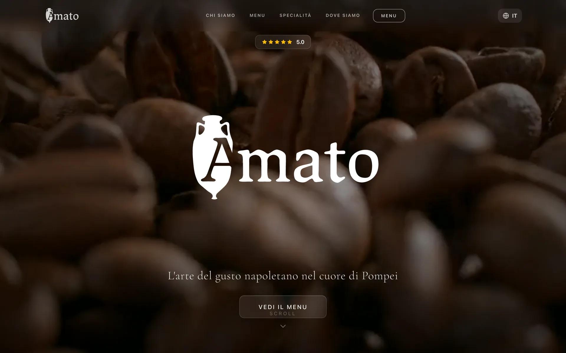 Amato cafe & spritz su desktop