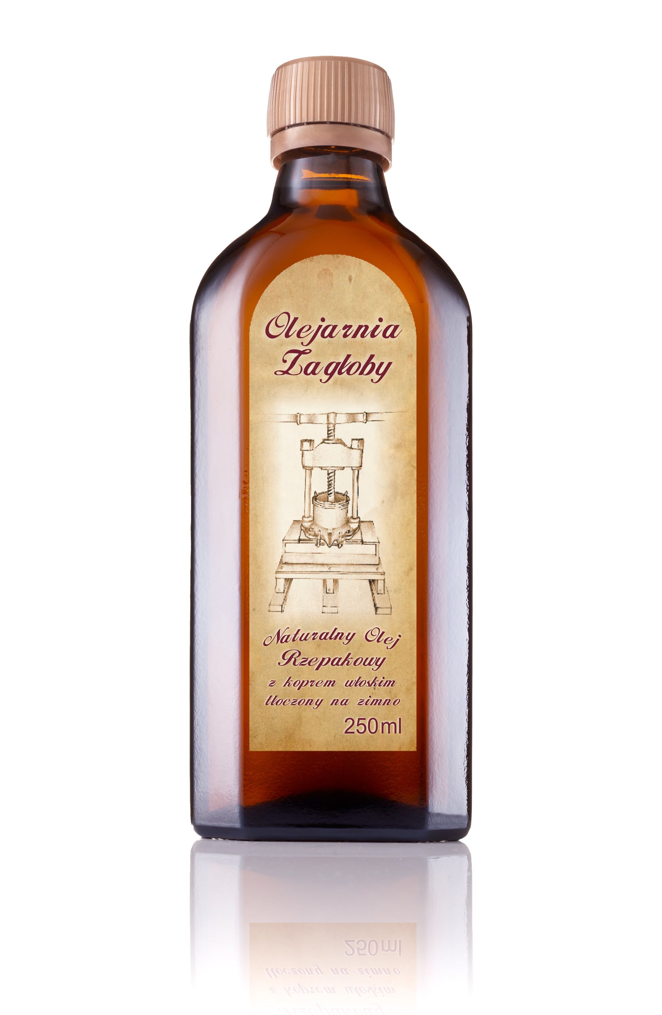 Zdjęcie packshotowe produktu spożywczego w butelce