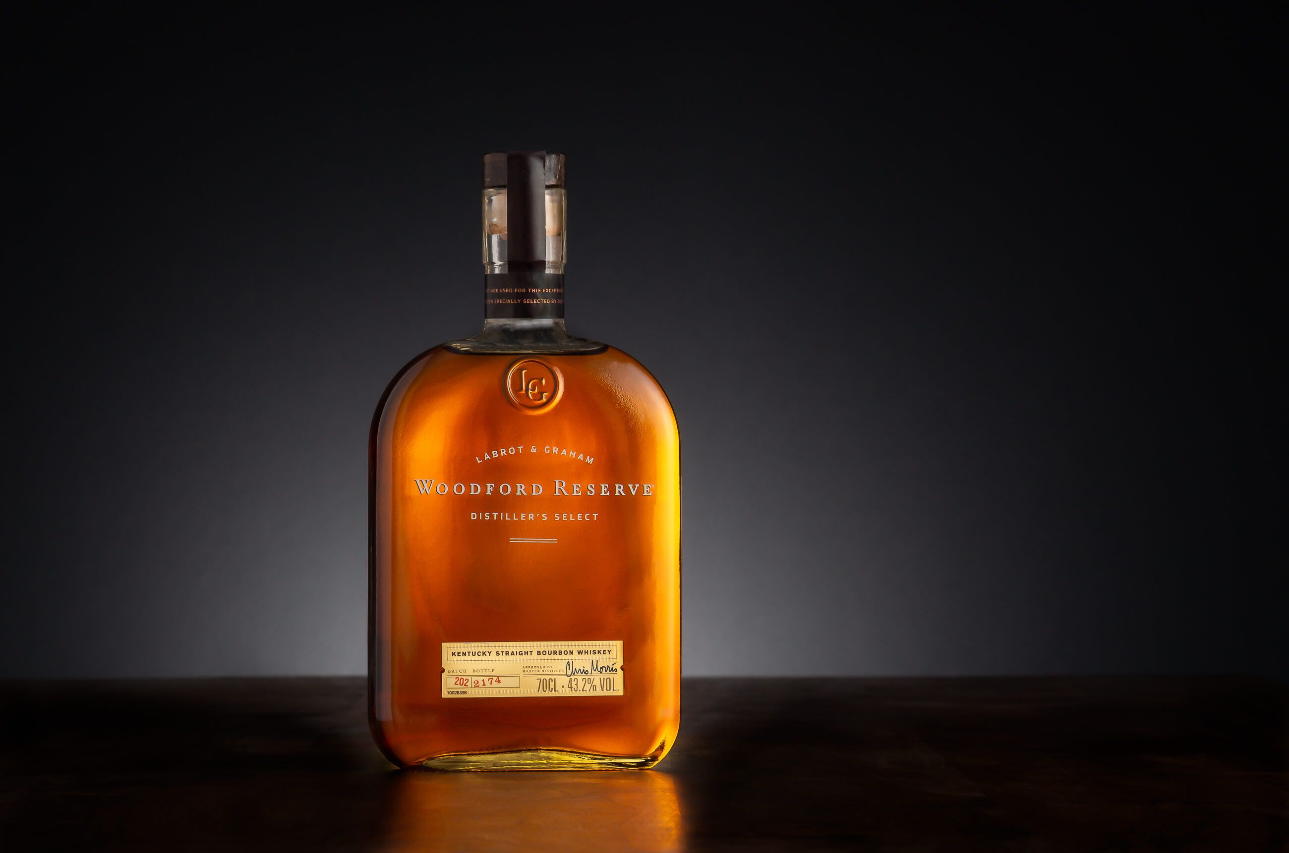 Zdjęcie reklamowe butelki whiskey